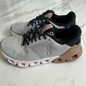 On Running Sneakers in Gray and Tan